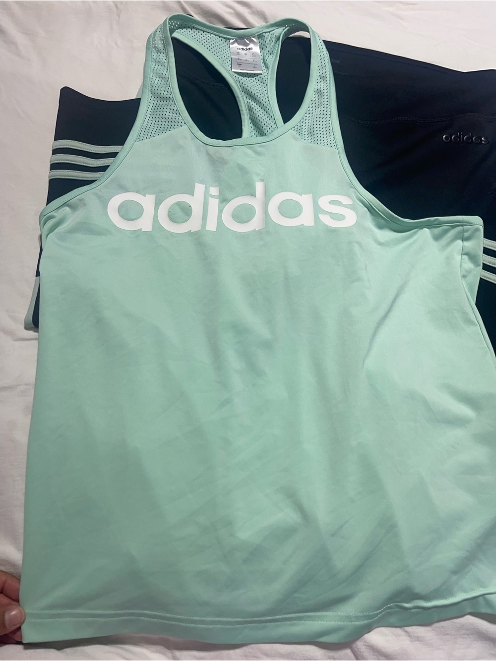 Adidas Mint Green Set - Tank top & leggings - large